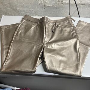 Express Cream metallic Pants